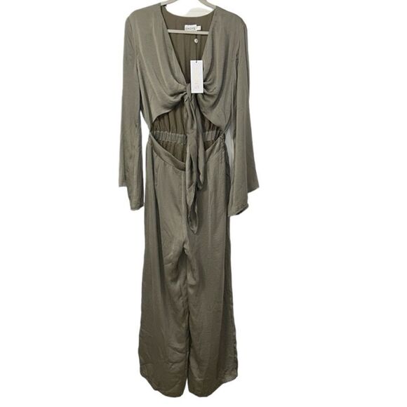 SNDYS x Revolve Olive Green Jumpsuit(Size 6) - Picture 4 of 7